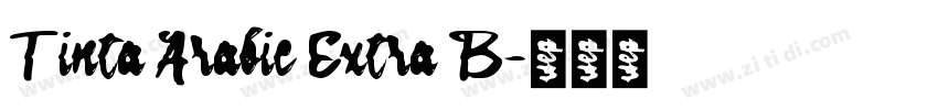 Tinta Arabic Extra B字体转换